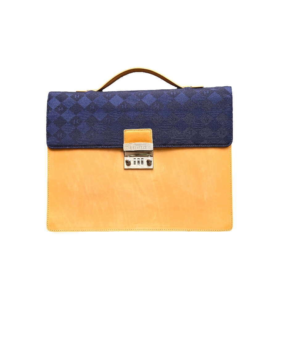 Fabric & Leather Briefcase