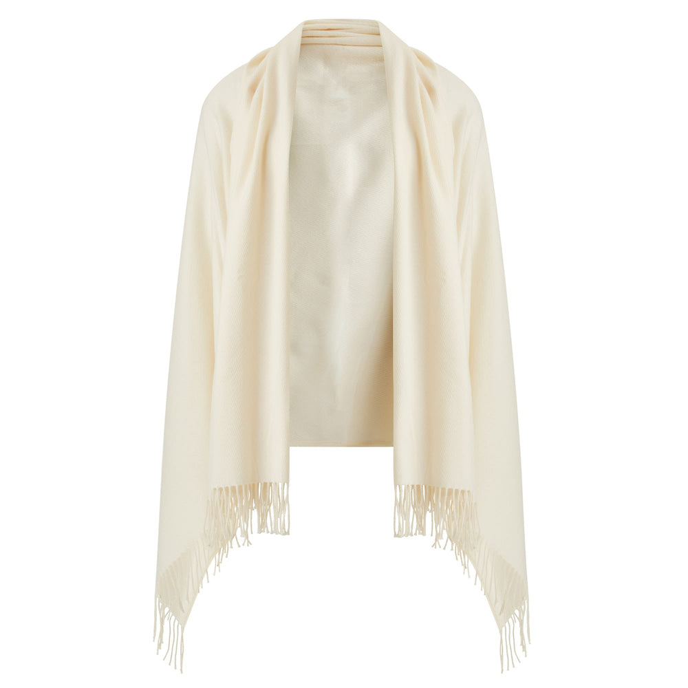 
                  
                    White Jeffery Wool Cashmere Throw
                  
                