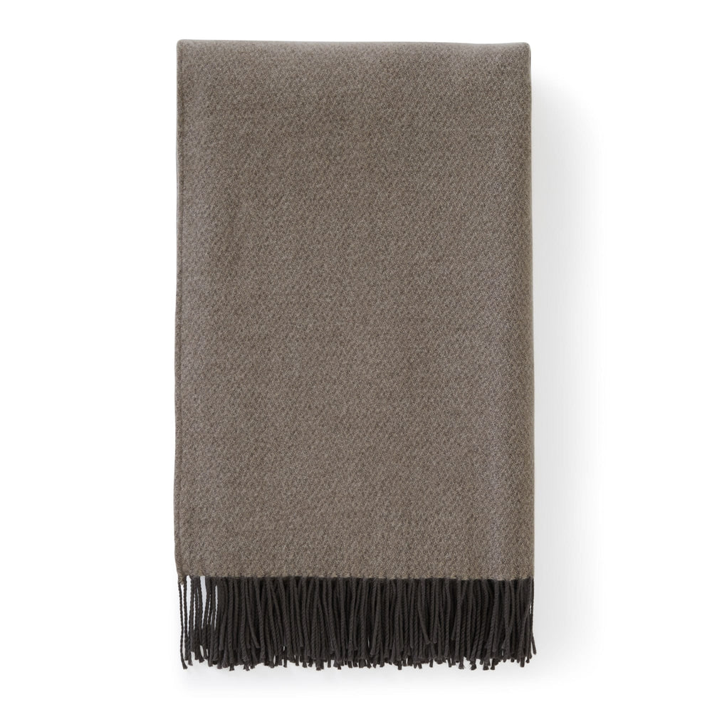 Grey Jeffery Wool Cashmere Throw