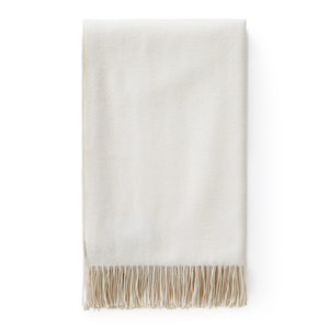 
                  
                    White Jeffery Wool Cashmere Throw
                  
                
