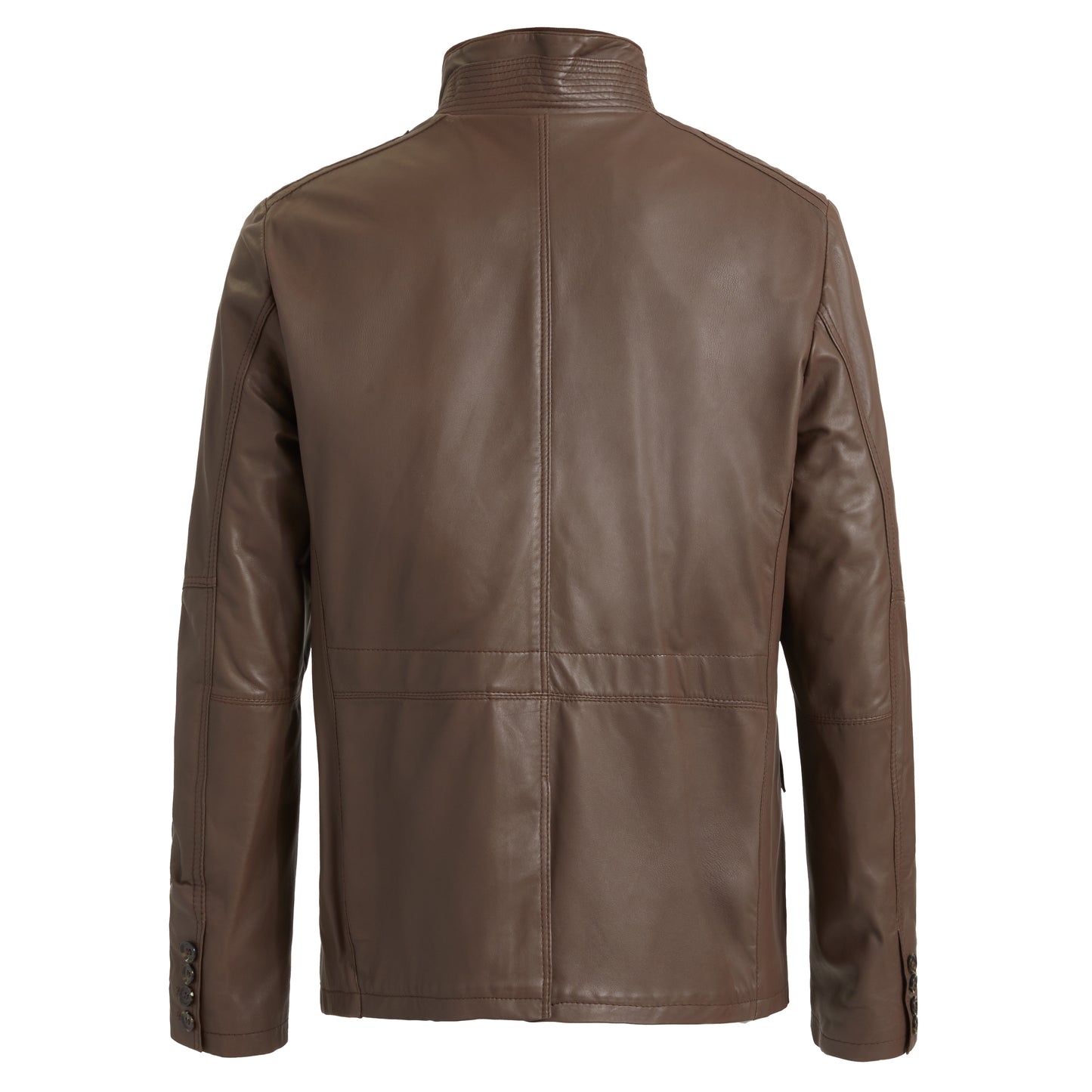 
                  
                    Nubuck Brown Leather Jacket
                  
                