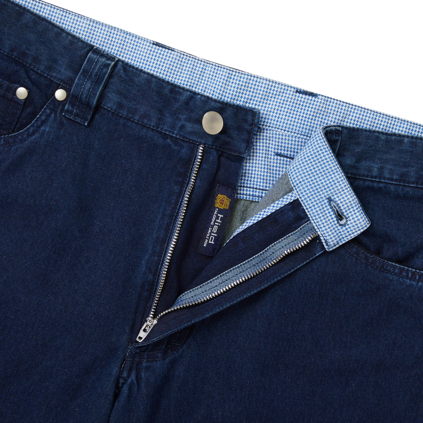 
                  
                    Navy Jeans Check
                  
                